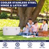 Cooler Stainless Steel Hinge & Latch Set, Ice Chest Hinges,