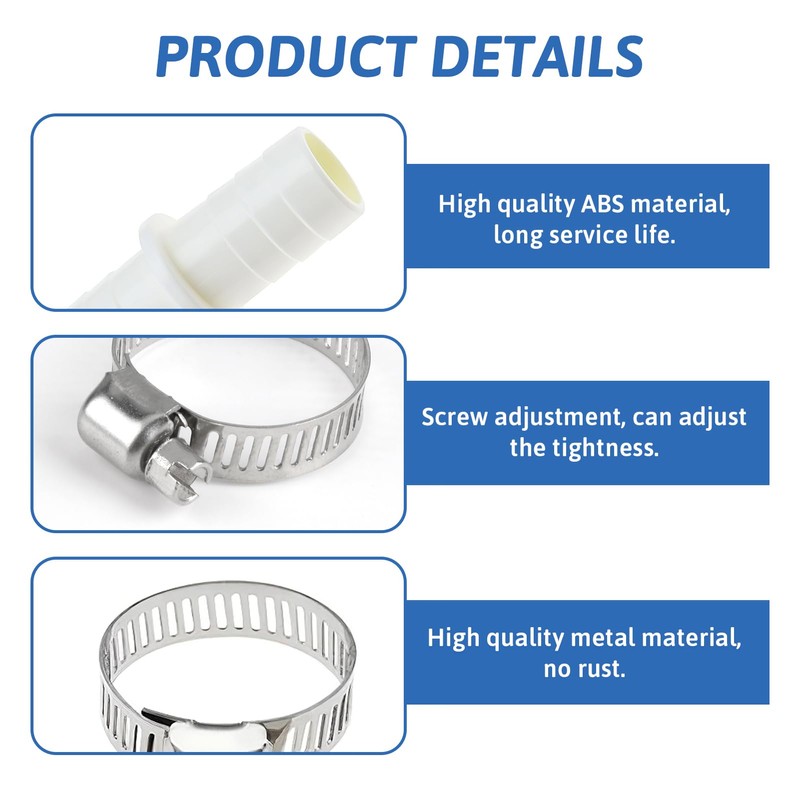 Connector for Washing Machine Dishwasher 110810 Waste Pipe Connector Outlet