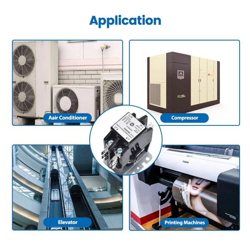 CGele 2 Pole Air Conditioner Contactor 40 Amp 24V Coil,Heavy