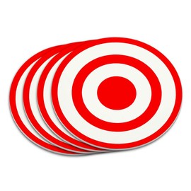 Target Sniper Scope Bullseye Coaster Set