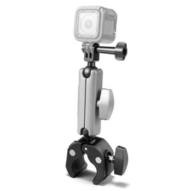 Action Cam Mount Motorcycle: Bike Mount Aluminum Action Camera Mount with Dual 360° Rotatable Ball Head 1/4-20 Thread for GoPro Hero 12 11 10 9 8 7 6 5 D-JI Osmotion Insta-360 X1 Go3 Go2