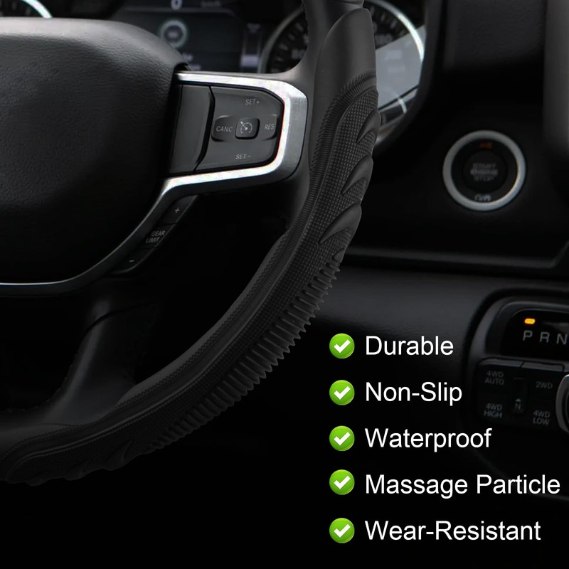 3Pcs Steering Wheel Cover for Dodge Ram 1500 2500 3500,