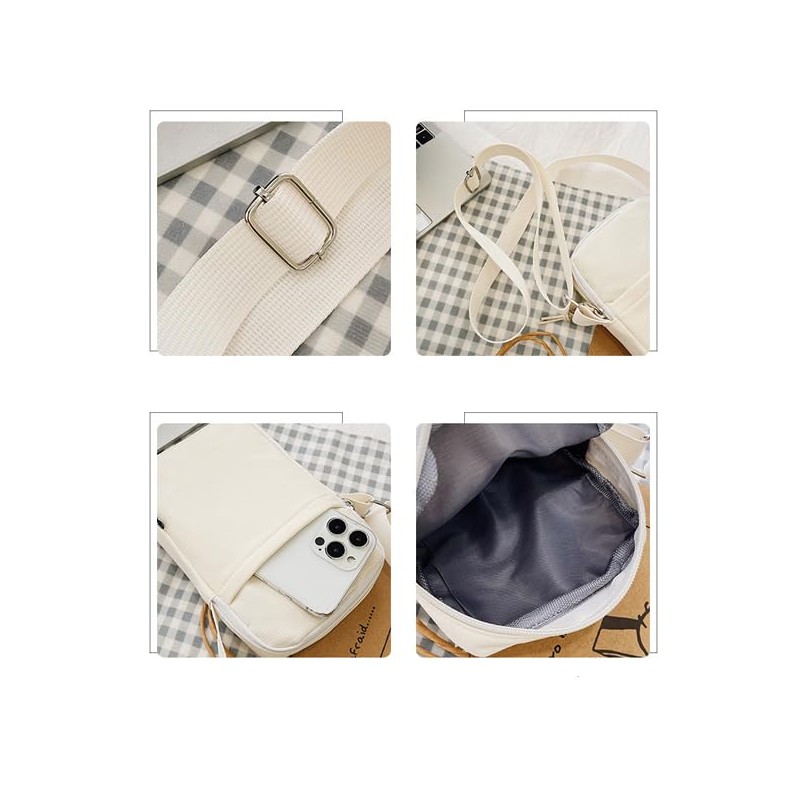 Ailiyumo Women's Smartphone Pouch, Lightweight, Pochette, Diagonal, Cute, Shoulder Bag,