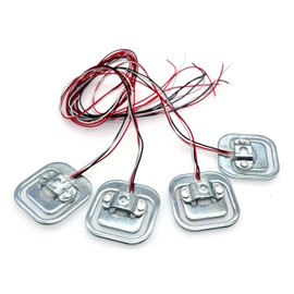 JZK 4 x 50kg Carrying Cell 50kg Half Bridge Body Weight Sensor Resistance Body Scales with Wire Lines for Self Scale