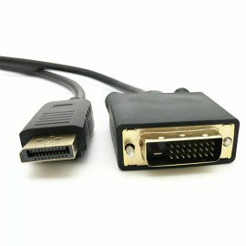 Unbranded/Generic 6 Feet Gold Plated DisplayPort DP to DVI-D Male Dual Link Cable Adapter 1080p