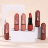 Labiales Mate 6pcs Waterproof Larga Duración Velvet Verde Oscuro