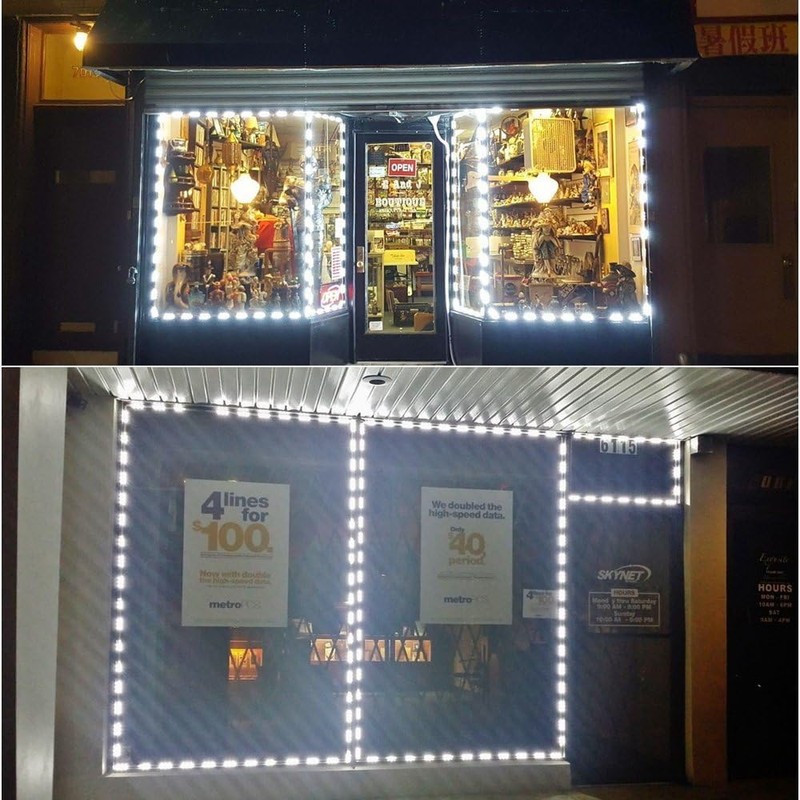 VMINGO Tira Modulo Luz 5 Led Blanco Impermeable Pared Publicidad