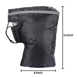 Motorcycle Handlebar Gloves Waterproof Windproof Gloves Motorcycle Handlebar Plush Motorcycle Gloves Bicycle Cold-Resistant Thickened Leg Warmers Cycling Scooter Gloves Winter Universal