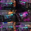 TPHRAVAL Imitation Nixie Tube Clock Fluorescent Tube Clock Cyberpunk Ornaments