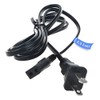 PwrON Power Cord for KENIC KE-01P E155176 7A 125V 2 Prong Polarized Square Round Plug