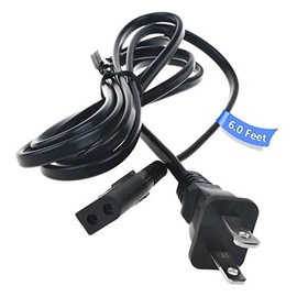 PwrON Power Cord for KENIC KE-01P E155176 7A 125V 2 Prong Polarized Square Round Plug