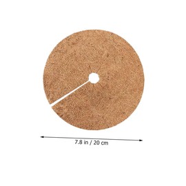 SUPVOX 6 Pack Coir Fiber Mulch Ring Tree Barrier Mats Coir Mulch Water Retention Reusable