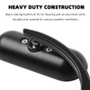 DREAMIZER Black Motorcycle Universal Oval Rear View Side Mirrors Compatible