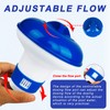 Yisscen Pool Dosing Float, 5 Inch Chlorine Dosing Float, Adjustable,