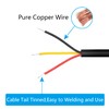 4-Pack 3.5mm Male Plug to Bare Wire Open End,1m/3.3ft TRS