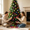 Aixiasen 24Pcs Mini Christmas Tree Ornaments,Small Hanging Gift Box Decor