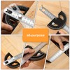 SRJQXH Protractor Woodworking, Protractor Metal with Locking Screw, 0-180° Goniometer