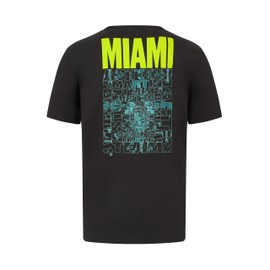 Aston Martin F1 Midnight Miami 2024 Tshirt - Multicolored - Size: XL