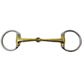 CHALLENGER SS Copper 5" Mouth English Western Eggbutt Snaffle Horse Bit Tack Bridle 35189