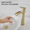 BWE Bathroom Vessel Sink Faucet Waterfall Spout Single Handle One