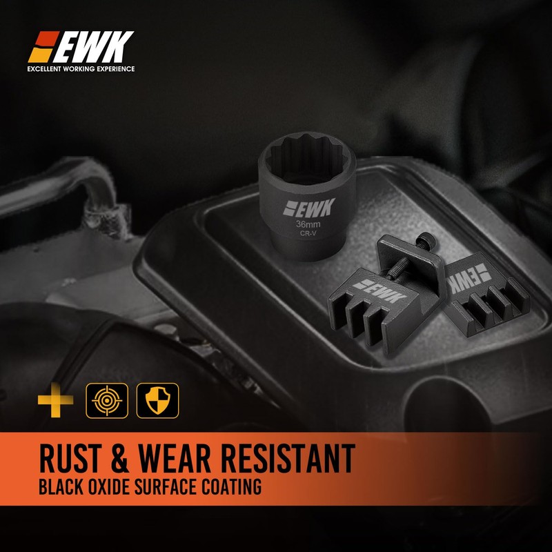 EWK Flywheel Locking Tool Set for GM 6.6L Duramax, 36mm
