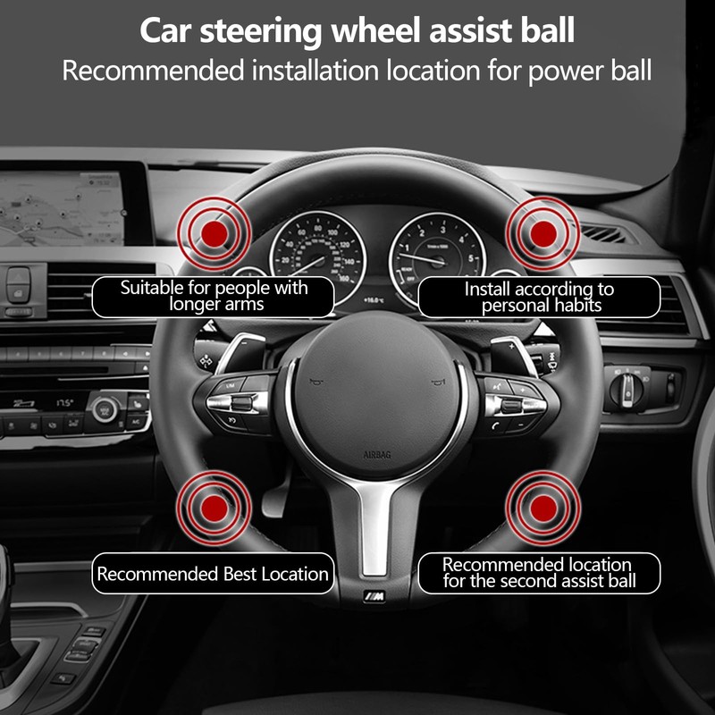 Set of 2 Steering Wheel Knobs, Tractor, Universal Tractor Accessories,