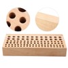 98 Holes Leather Hole Stand, Leather Craft Tool Wooden Shelf