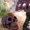 Nemesis Now Sugar Blooms Skull Figurine 18cm Black, Resin, One