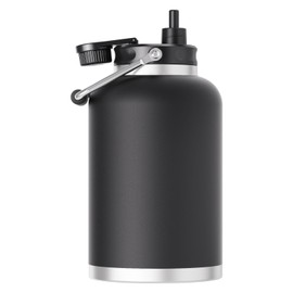 Zenbo 128 oz Jug with Straw Keeps Cold up to 48 Hrs,One Gallon Large Double Wall Vacuum Insulated Water Bottle,Sweat-Proof Leak-Proof, Stainless Steel Thermos for Hot & Cold Drinks