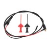 Test Cable Jumper Wire Connector with 2mm Testing Hook Red