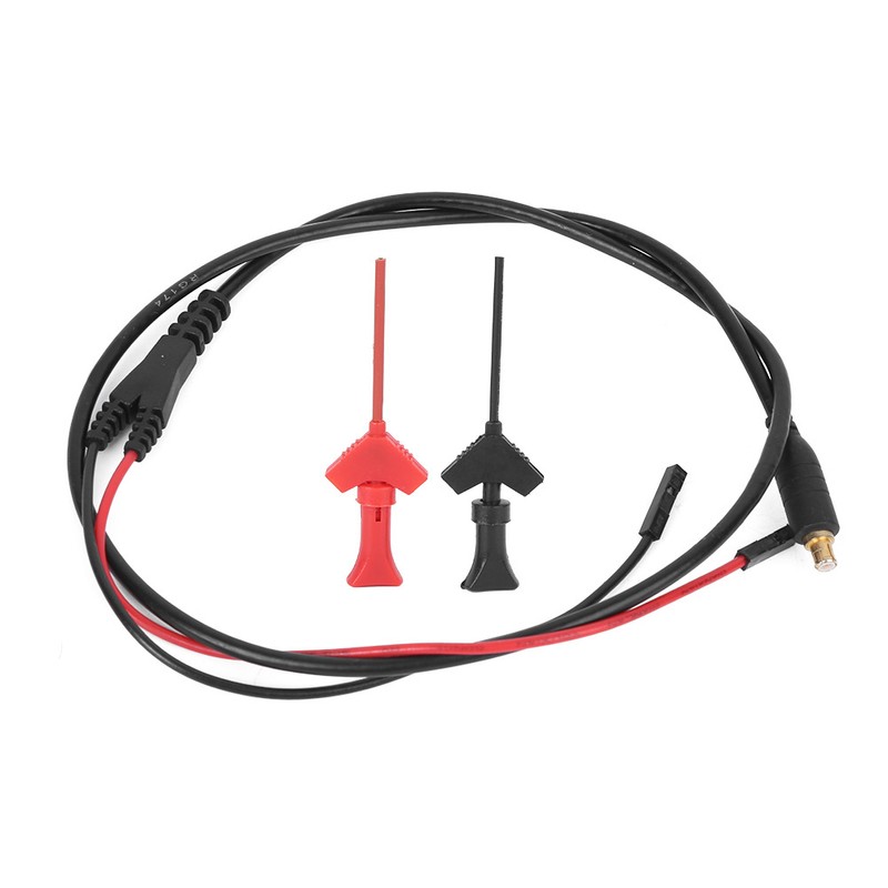 Test Cable Jumper Wire Connector with 2mm Testing Hook Red