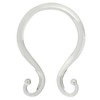 Kenney KN61211 Rust-Proof Smooth Plastic Shower Curtain Rings with Double