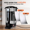 alelarocr Commercial Coffee Urn 50 Cups（12L, Stainless Steel Large-Capacity Coffee