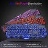 BlueFinger Backlit Gaming Keyboard and Mouse and LED Headset Combo,USB