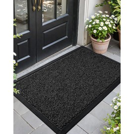 Color&Geometry Outdoor Doormats Non Slip, Trap Dirt, Low Profile, Easy to Clean, 24"x47", Sturdy Front Door Mat, Entryway Mat for Entryway Hallway Outside Patio Floor