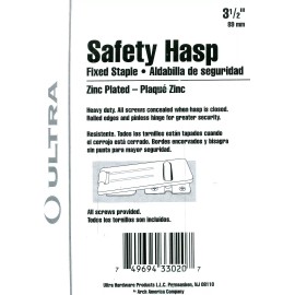 Ultra Hardware 33020 Heavy Duty Safety Hasp - 3-1/2"