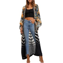 Tyidalin Women's Lace Kimono Cardigan Beach Summer Maxi Long Beach Dress Beach Pareo, Colour 11