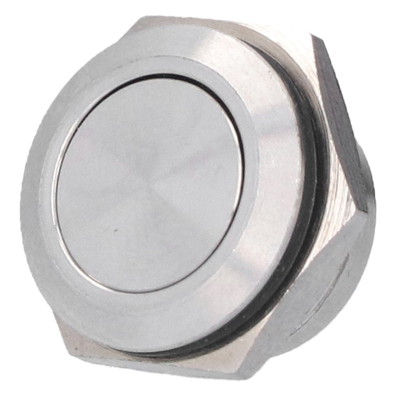 5Pcs Flat Top Button Switch Stainless Steel Waterproof Screw Terminal