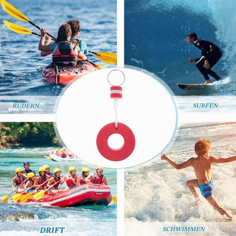 Floating Keyring for Boat Keys, Pack of 2 Protects Small