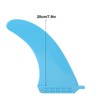 Surf Fin PVC 7.9in Blue Flexible Professional Surfboard Fin for