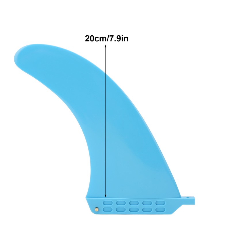 Surf Fin PVC 7.9in Blue Flexible Professional Surfboard Fin for