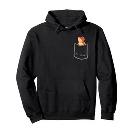 Bearded Dragon Pocket Pogona Image Reptile Art Illustration Pullover Hoodie