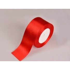 Red Satin Ribbon - 50mm Wide - 5 Meter - GCS London