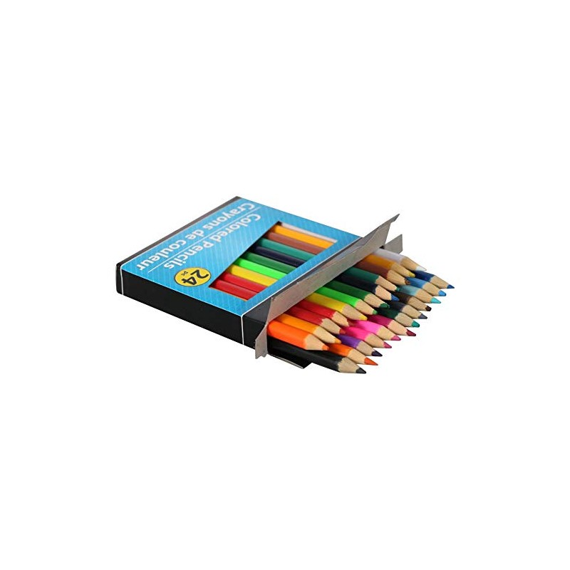 Jot 24 Piece Mini Colored Pencils Arts Craft School Supplies