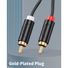 Duttek Ground Loop Noise Isolator 20cm, RCA Noise Filter, Eliminate