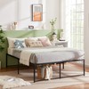 VECELO 18" Queen Size Tall Bed Frame Metal Platform/Mattress Foundation/No