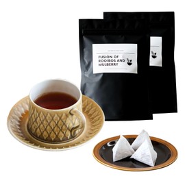 Rooibos Factory Shape Apple Ibos Tea Tagless String 0.07 oz (2 g) x 60 Packs, Rooibos Tea Tea Bag