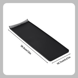 Balayage Highlighting Board with Teeth, Hair Coloring Palette Reusable Foiling Board Professional Hair Dye Tools for Stylists Salon DIY (Black)