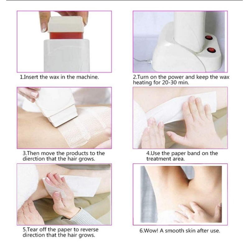 Nynelly Wax Heater, Roll-On Epilator, Professional, Roll-On Device for Single