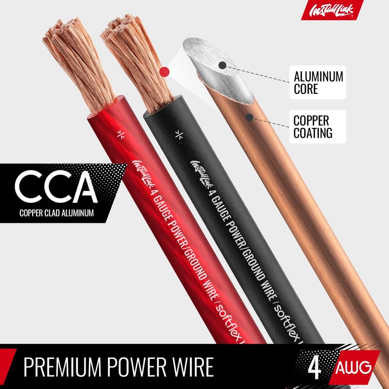 Install Link 4 AWG Gauge Power or Ground Wire Cable